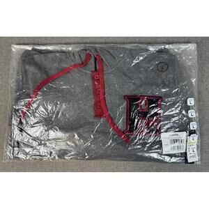 Blizzard WoW Horde Varsity Pullover Hoodie Unisex Large Gray New